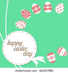 easter template annual report brochure flyer design template vector, Leaflet cover presentation abstract flat background, square size
