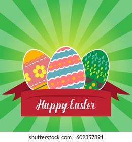 easter template annual report brochure flyer design template vector, Leaflet cover presentation abstract flat background, square size