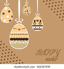 easter template annual report brochure flyer design template vector, Leaflet cover presentation abstract flat background, square size