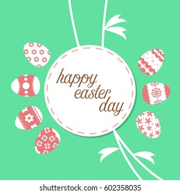 easter template annual report brochure flyer design template vector, Leaflet cover presentation abstract flat background, square size