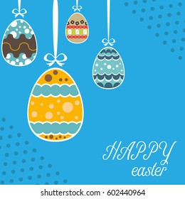 easter template annual report brochure flyer design template vector, Leaflet cover presentation abstract flat background, square size