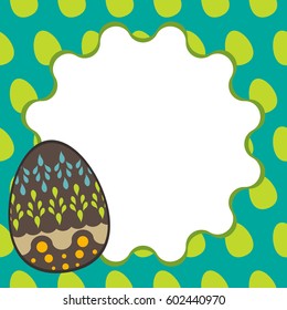 easter template annual report brochure flyer design template vector, Leaflet cover presentation abstract flat background, square size
