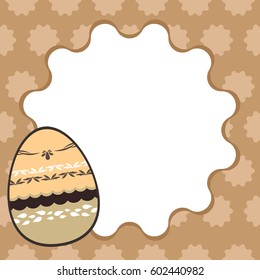 easter template annual report brochure flyer design template vector, Leaflet cover presentation abstract flat background, square size
