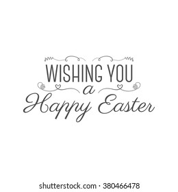 Easter Wishes Overlays Lettering Labels Design Stock Vector (Royalty ...