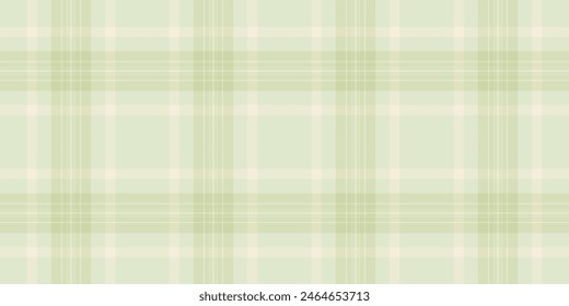 Easter texture textile fabric, mat check tartan background. Pastel pattern plaid seamless vector in light and antique white color.