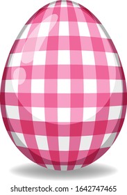 Easter theme with decorated egg in colorful patterns illustration