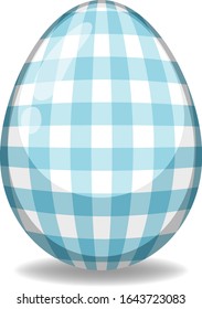 Easter theme with decorated egg in colorful patterns illustration