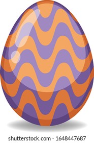 Osterthema mit dekoriertem Ei in farbenfrohen Mustern Illustration