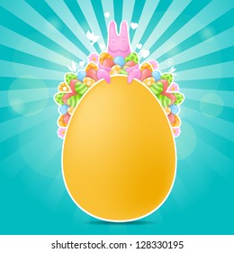 Easter theme. Vector illustration