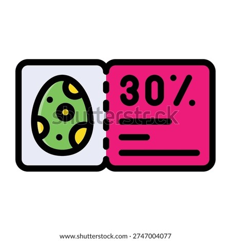 Easter Ticket Event Admission Icon