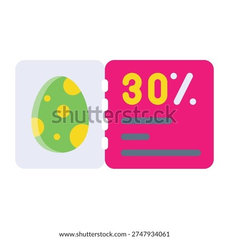 Easter Ticket Event Admission Icon