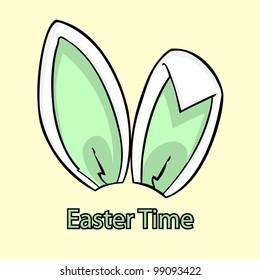 Easter Time green bunny ears