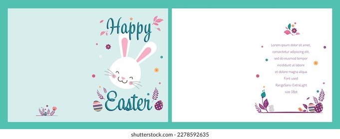 Easter time vector illustration. Easter background.