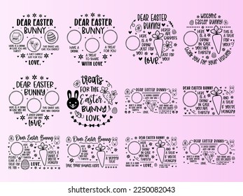 
Easter Tray Vector Bundle, laser cut for Wood.
