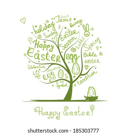 Easter tree sketch for your design