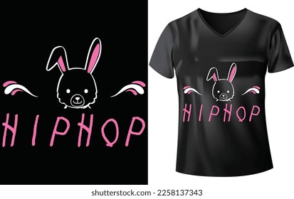 DISEÑO DE CAMISETAS EN TIENDA MÁS SENCILLA, HERMOSO VECTOR, HIPHOP
