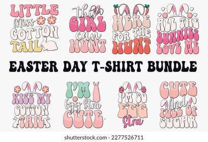 Easter T-shirt design Bundle, Bunny Easter T-Shirt set, Happy Easter T-Shirt bundle, Happy easter t-shirt design set