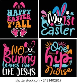 easter tshirt design, easter egg illustration bundle
