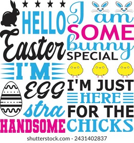 easter tshirt design, easter egg illustration bundle
