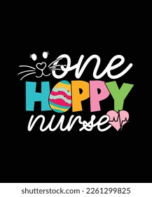 Easter T-shirt Design One Hoppy Nurse