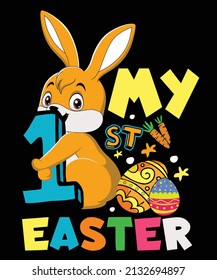 Easter t-shirt design and print template. Its High-quality file and easy to editable.