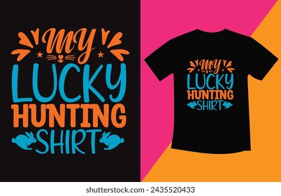 Easter tshirt design and spring flower