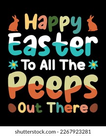 Easter t-shirt design, easter design vector file for holiday greeting cards, invitations, banner, mug and t-shirt.
