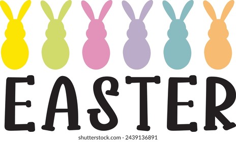 Diseño de la imagen prediseñada de la tipografía de Pascua en el fondo aislado blanco liso transparente para la tarjeta, la camisa, la sudadera, la sudadera, la ropa, la etiqueta, la taza, el icono, el cartel o la insignia