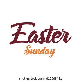 Easter. typography design. Hand drawn text. Vector illustration, usable for greeting cards, banners and sales