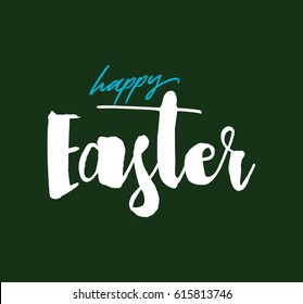 Easter. Typography design. Hand drawn text. Vector illustration, usable for greeting cards, banners, sales