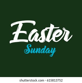 Easter. Typography design. Hand drawn text. Vector illustration, usable for greeting cards, banners, sales