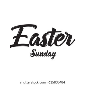 Easter. Typography design. Hand drawn text. Vector illustration, usable for greeting cards, banners, sales