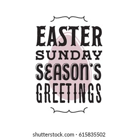 Easter. Typography design. Hand drawn text. Vector illustration, usable for greeting cards, banners, sales