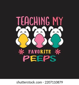 Easter Typography T-Shirt Design Vector File