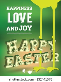 Easter typography Vector illustration