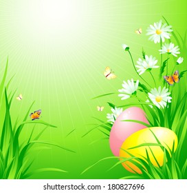Easter vector background
