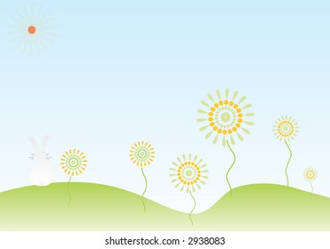 Easter vector background