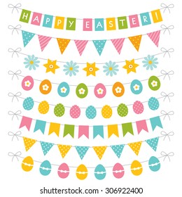 Easter vector banners set