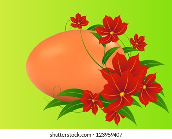 Easter vector card