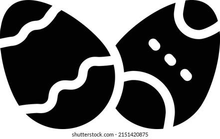 icono de color de glifo vectorial de Pascua