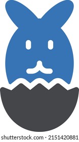 easter vector glyph color icon