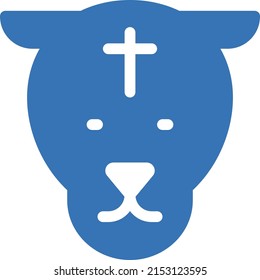 easter vector glyph color icon