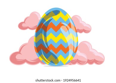 Icono de vectores de Pascua Ilustración de Huevo