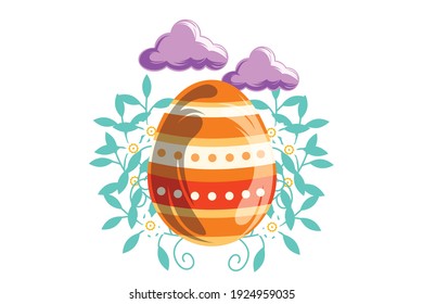 Easter Vector Icon Egg Illustration