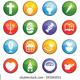easter vector icons for user interface design