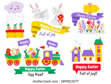 Easter Vector illustration for banner, poster, flyer