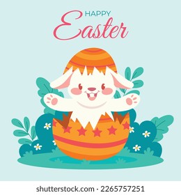 Diseño de la Ilustración del Vector de Pascua. Temporada de Pascua.