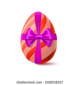 Easter vector illustration with egg for presentation