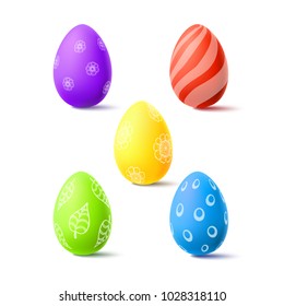 Easter vector illustration with egg for presentation