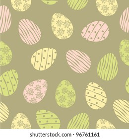 Easter vector seamless pattern